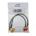 A pair of Cable Assembly SMA (F) to SMA Right Angle (M)
