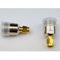 A pair of RP SMA Male to N Female Adaptor