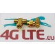 2xSMA Male to 2 x SMA Female Adapter (Golden)