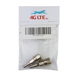 Un par de RF conector FME Macho Plug Crimp