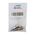 Un par de RF conector FME Macho Plug Crimp