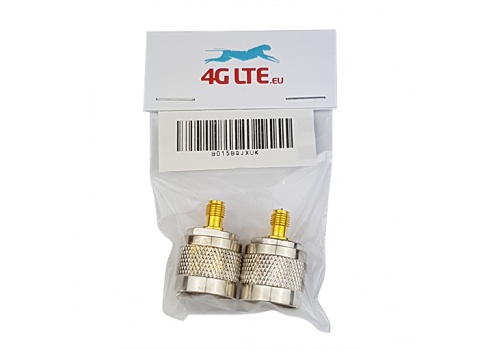 2xRP-SMA-Buchse auf N-Stecker Adapter