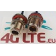 Ein paar Kabel, Bulkhead-Montage N-Buchse zu Geradem MMCX Stecker