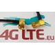 A pair of Cable Assembly SMA (F) to SMA Right Angle (M)