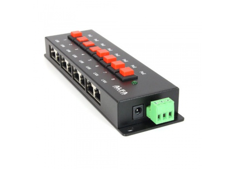 Alfa 8 puertos PoE Pasivo Inyector BTN APOE08