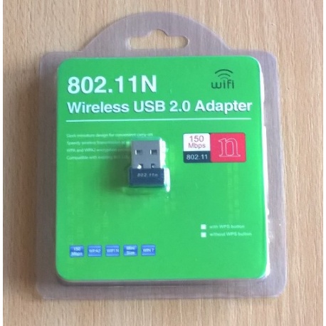 Ralink 5370 mini-USB-WLAN-adapter 150 Mbit / s, 2.4 Ghz, schwarz