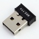 Ralink 5370 mini adaptateur USB Wi-Fi 150 mbps 2,4 Ghz, noir