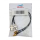 A pair of BNC Male to SMA Female black cable assembly