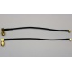 2xCable Assembly Right angle SMA male to Right Angle MMCX male