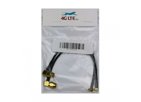 2xCable Assemblea angolo Destro SMA maschio ad Angolo retto maschio MMCX