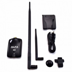 Alfa Adaptador USB Inalámbrico N Atheros + 9 dbi de la Antena