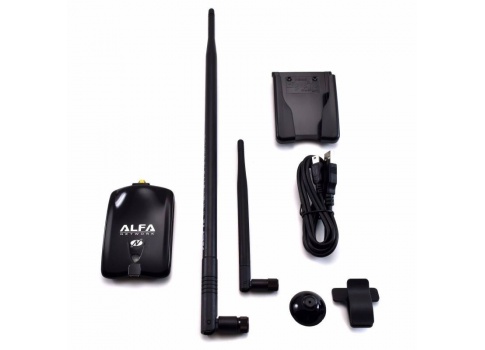 Alfa Adaptador USB Inalámbrico N Atheros + 9 dbi de la Antena