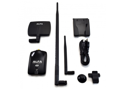 Alfa USB Adapter Atheros 7dBi Antenna + 9dBi Antenna + U-Mount