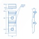 Teltonika Compacto DIN Rail Kit para RUT2xx/RUT5xx/RUT9xx