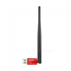 Comfast CF - WU910A sense fils USB Adapter - Roja