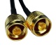Coaxial Cable N Male-SMA Male 7.5m Duplex Gold