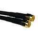 Cable Coaxial N Macho-hembra de SMA 7.5 m Dúplex de Oro