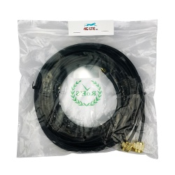 Coaxial Cable N Male-SMA Male 10m Duplex Gold