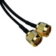 Coaxial Cable N Male-SMA Male 2.5m Duplex Gold