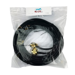 Coaxial Cable N Male-SMA Male 10m Duplex Gold
