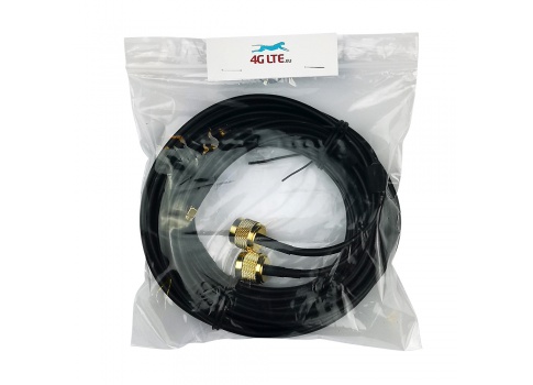 Cable Coaxial N Masculí-SMA Masculí 2,5 m Dúplex d'Or