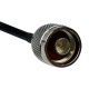 RP-TNC-M to N-Male cable assembly 200 cm long.
