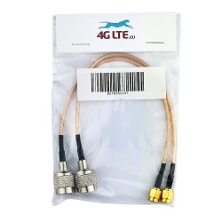 Un par de TNC macho para montaje de cable SMA Male
