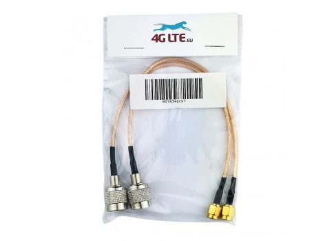 Un par de TNC macho para montaje de cable SMA Male