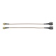 Un par de TNC macho para montaje de cable SMA Male
